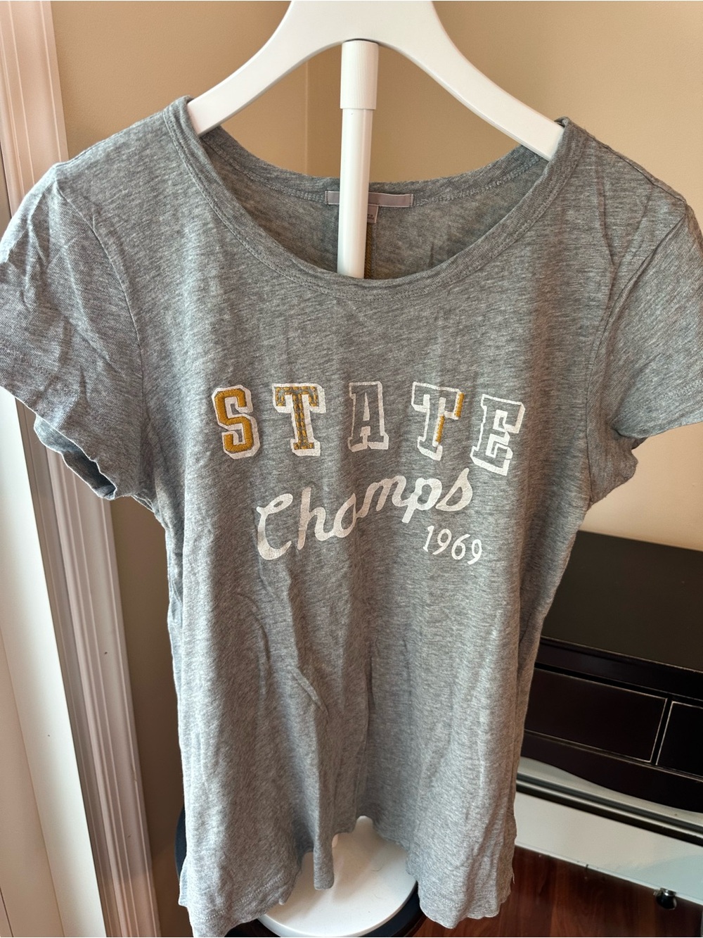 Vintage GAP cotton t shirt- State Champs in grey Sz L